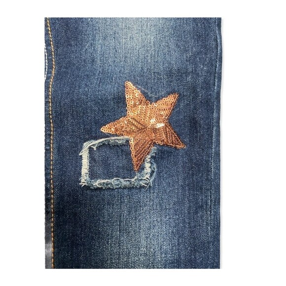 VIGOSS The Jagger Ankle Skinny Jeans Sequined Star Wild Youth Size 12 Waist 26" - Picture 5 of 7